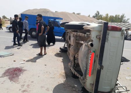 تصادف در جاده شوشتر به دزفول هشت مصدوم و یک فوتی برجا گذاشت