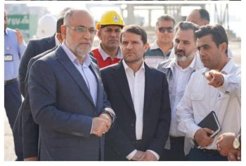بازدید معاون وزیر و مدیر عامل شرکت ملی صنایع پتروشیمی از تاسیسات و پروژه های در دست اجرا  در شرکت پایانه ها و مخازن پتروشیمی